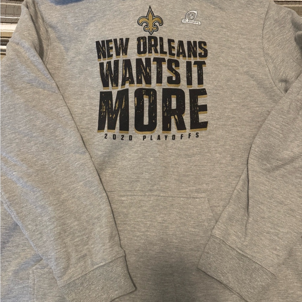Gray New Orleans Playoffs Sweatshirt